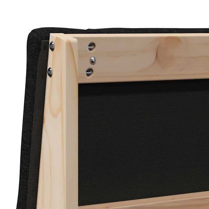 Testiera imbottita Nero 100 cm Pino massello