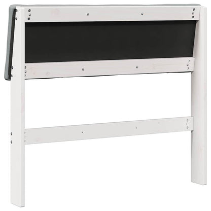 Testiera imbottita Grigio chiaro 100 cm Pino massello