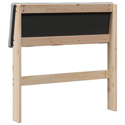 Testiera imbottita Grigio chiaro 80 cm Pino massello