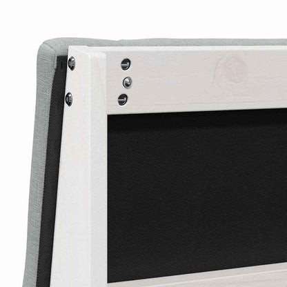 Testiera imbottita Grigio chiaro 75 cm Pino massello