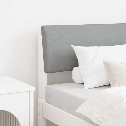 Testiera imbottita Grigio chiaro 75 cm Pino massello