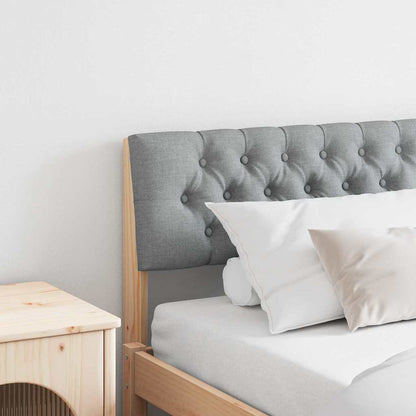 Testiera imbottita Grigio chiaro 200 cm Pino massello