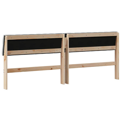 Testiera imbottita Grigio chiaro 200 cm Pino massello