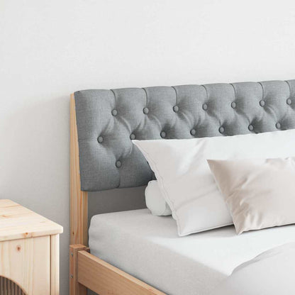 Testiera imbottita Grigio chiaro 180 cm Pino massello