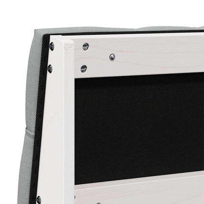 Testiera imbottita Grigio chiaro 180 cm Pino massello