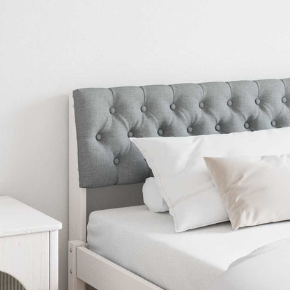 Testiera imbottita Grigio chiaro 180 cm Pino massello