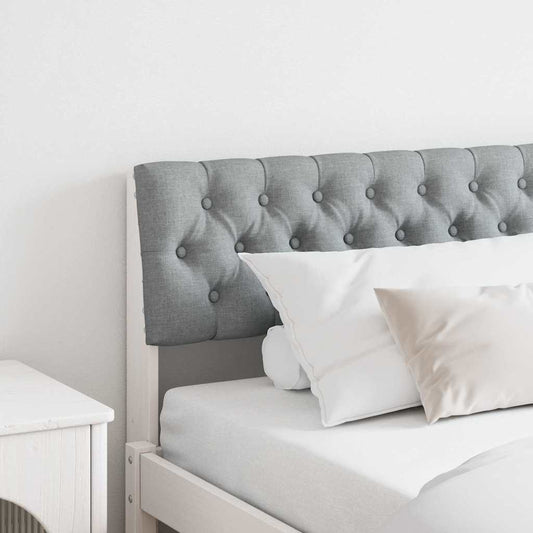 Testiera imbottita Grigio chiaro 180 cm Pino massello