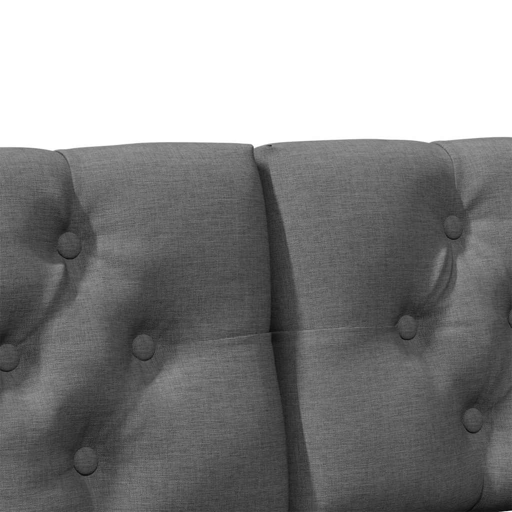 Testiera imbottita Grigio scuro 140 cm Pino massello