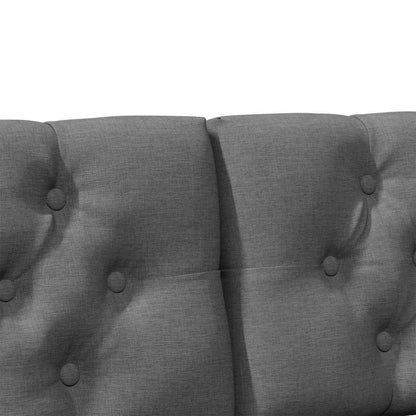 Testiera imbottita Grigio scuro 120 cm Pino massello