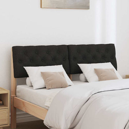 Testiera imbottita Nero 120 cm Pino massello