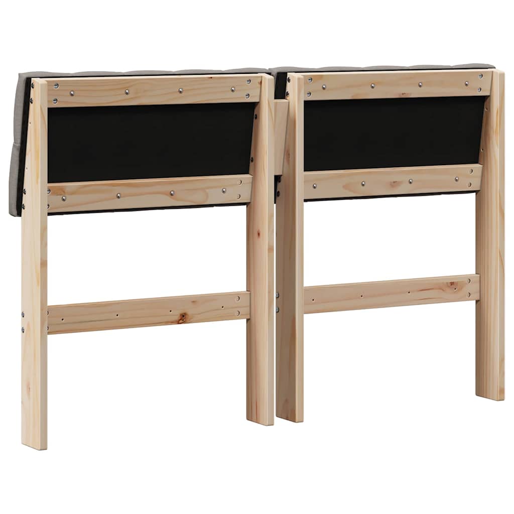 Testiera imbottita Talpa 120 cm Pino massello