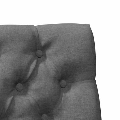 Testiera imbottita Grigio scuro 100 cm Pino massello