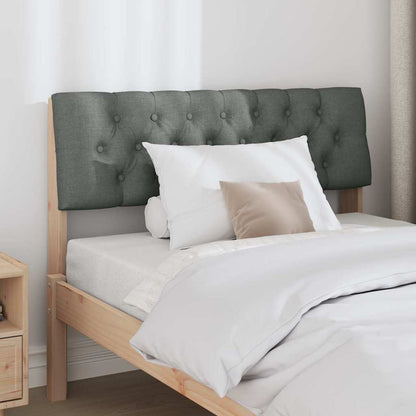 Testiera imbottita Grigio scuro 100 cm Pino massello