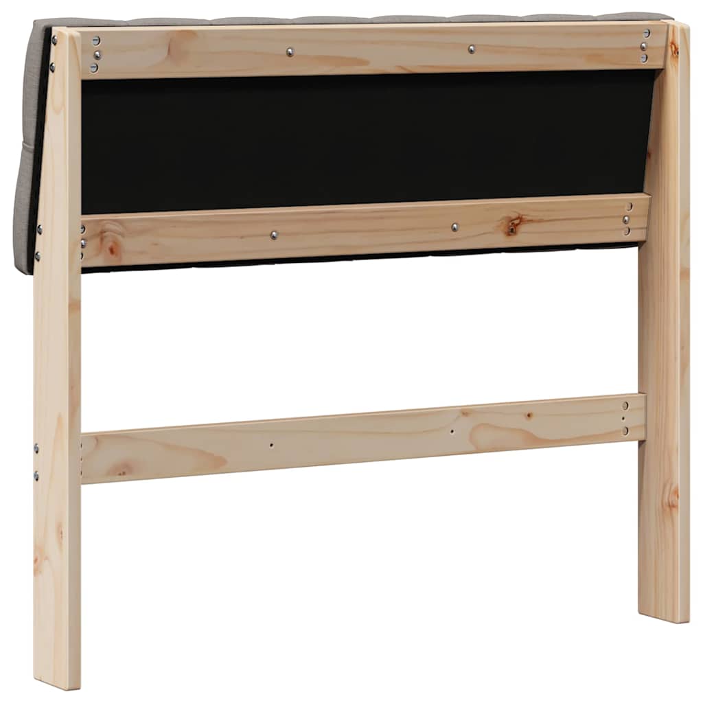 Testiera imbottita Talpa 90 cm Pino massello