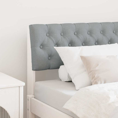 Testiera imbottita Grigio chiaro 90 cm Pino massello