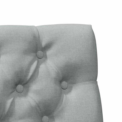 Testiera imbottita Grigio chiaro 80 cm Pino massello