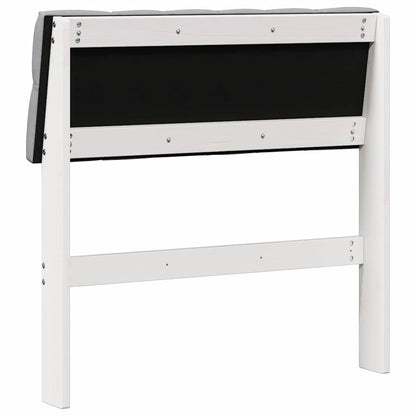 Testiera imbottita Grigio chiaro 80 cm Pino massello