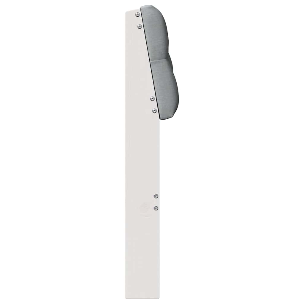 Testiera imbottita Grigio chiaro 80 cm Pino massello