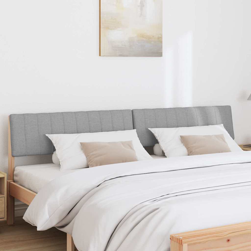 Testiera imbottita Grigio chiaro 200 cm Pino massello