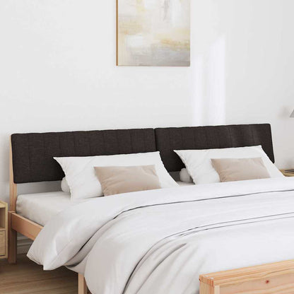 Testiera imbottita Nero 200 cm Pino massello