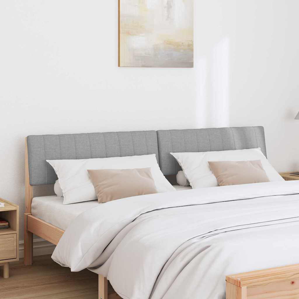 Testiera imbottita Grigio chiaro 180 cm Pino massello