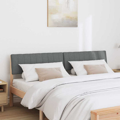 Testiera imbottita Grigio scuro 180 cm Pino massello