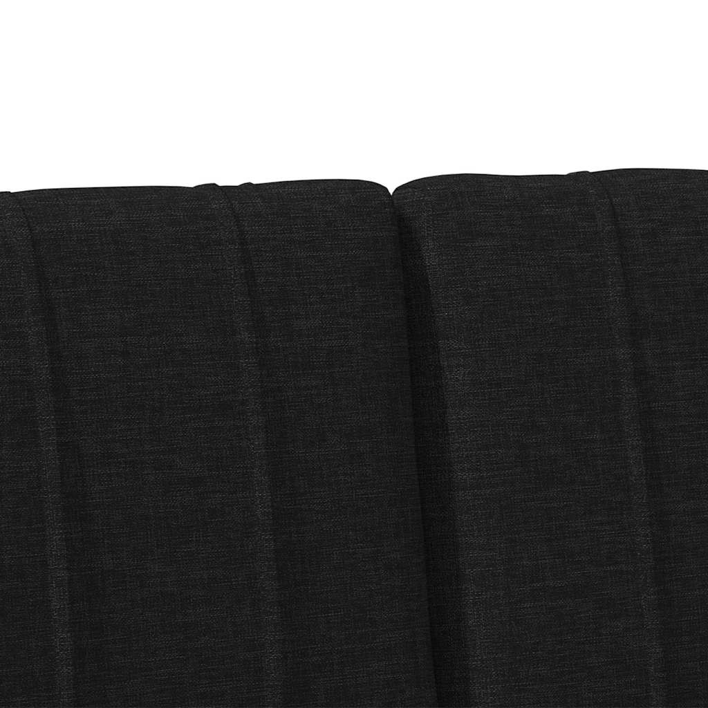 Testiera imbottita Nero 180 cm Pino massello