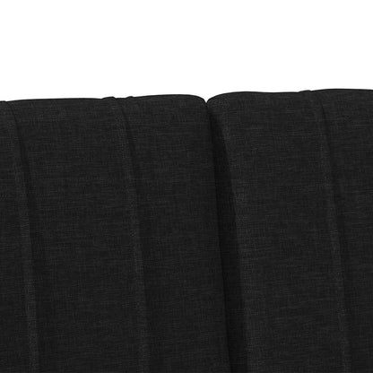 Testiera imbottita Nero 180 cm Pino massello