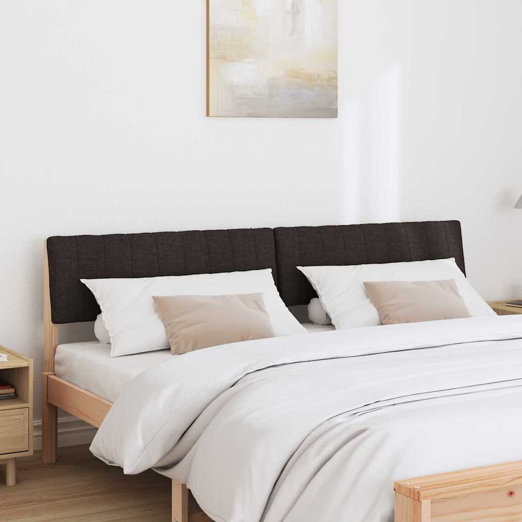 Testiera imbottita Nero 180 cm Pino massello