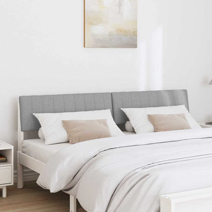 Testiera imbottita Grigio chiaro 180 cm Pino massello