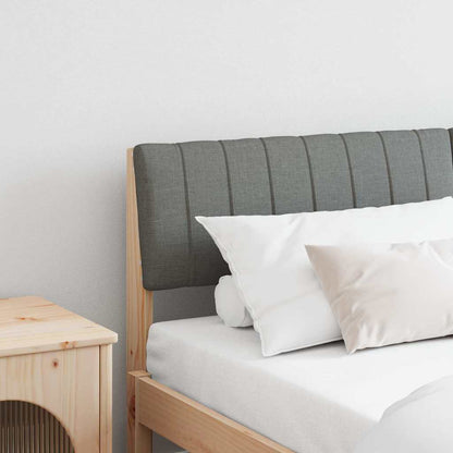 Testiera imbottita Grigio scuro 150 cm Pino massello