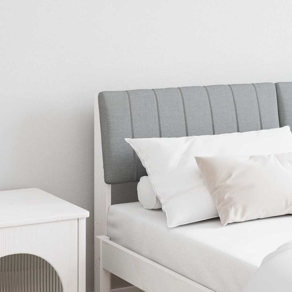 Testiera imbottita Grigio chiaro 140 cm Pino massello