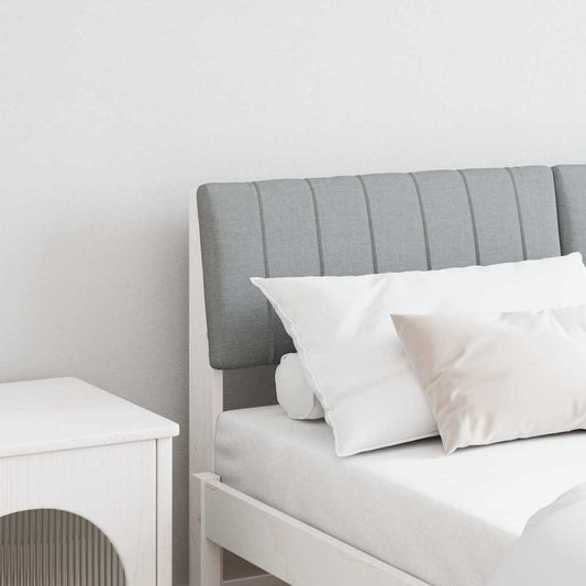 Testiera imbottita Grigio chiaro 140 cm Pino massello