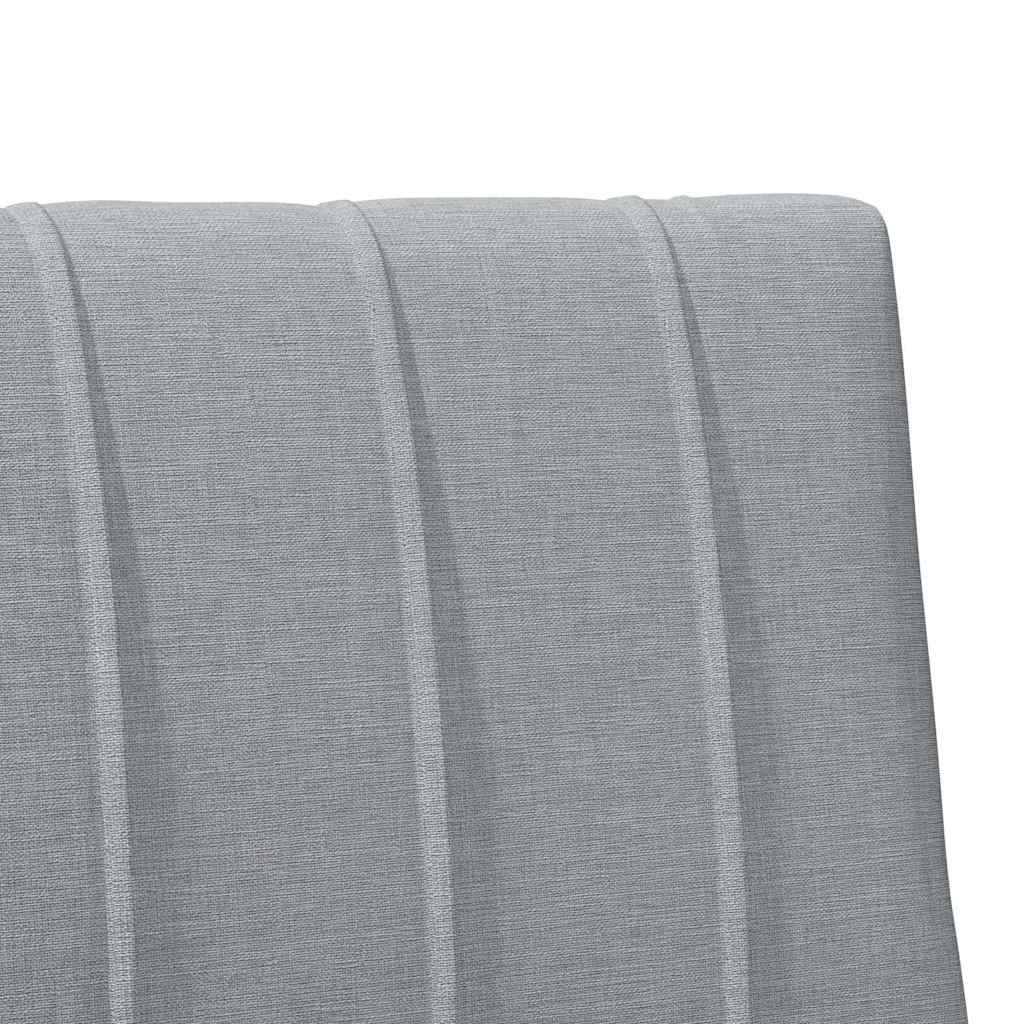 Testiera imbottita Grigio chiaro 100 cm Pino massello