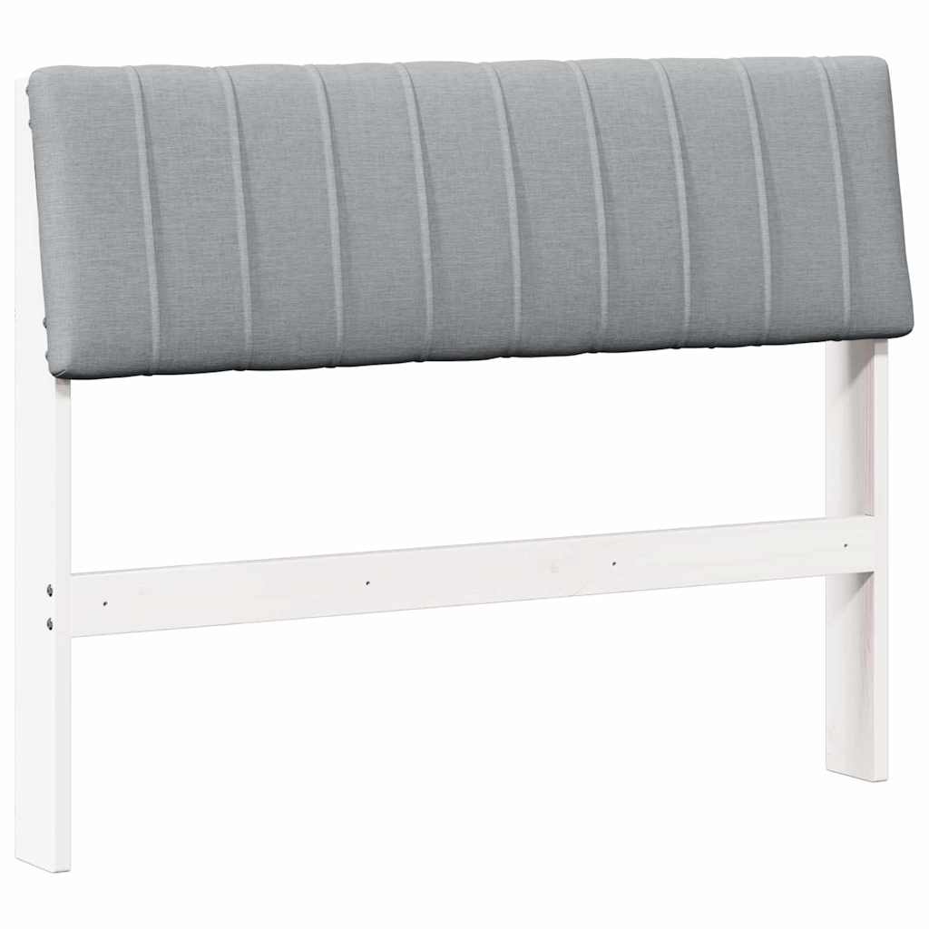 Testiera imbottita Grigio chiaro 100 cm Pino massello