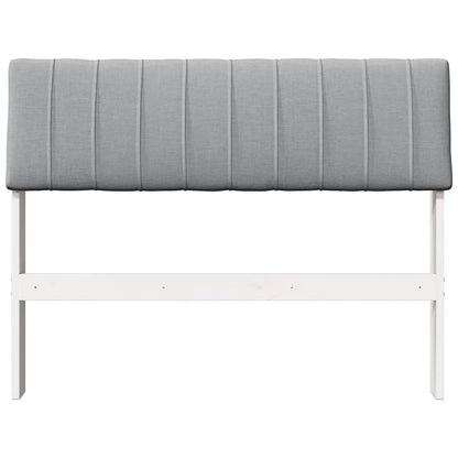 Testiera imbottita Grigio chiaro 100 cm Pino massello