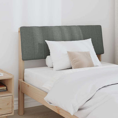 Testiera imbottita Grigio scuro 90 cm Pino massello
