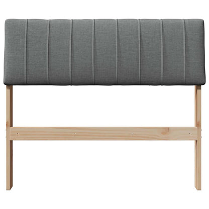 Testiera imbottita Grigio scuro 90 cm Pino massello