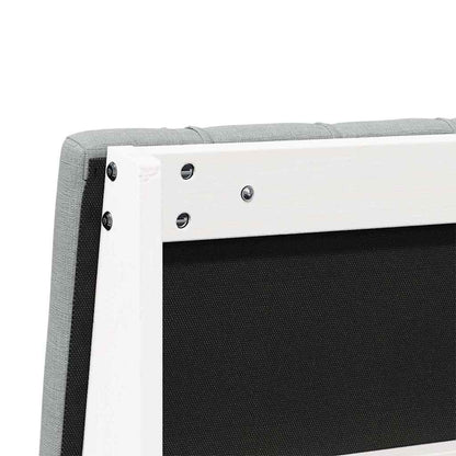 Testiera imbottita Grigio chiaro 90 cm Pino massello