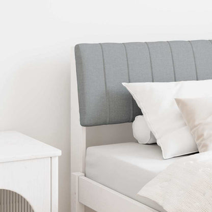 Testiera imbottita Grigio chiaro 90 cm Pino massello