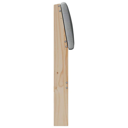 Testiera imbottita Grigio chiaro 80 cm Pino massello