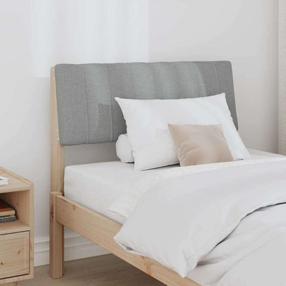 Testiera imbottita Grigio chiaro 75 cm Pino massello