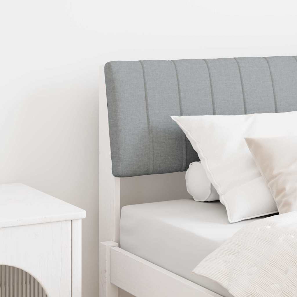 Testiera imbottita Grigio chiaro 75 cm Pino massello