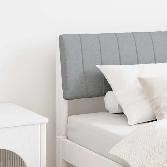 Testiera imbottita Grigio chiaro 75 cm Pino massello