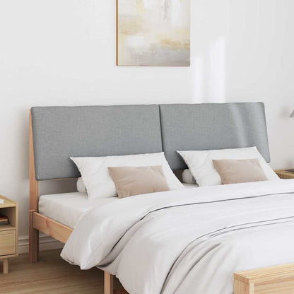 Testiera imbottita Grigio chiaro 180 cm Pino massello