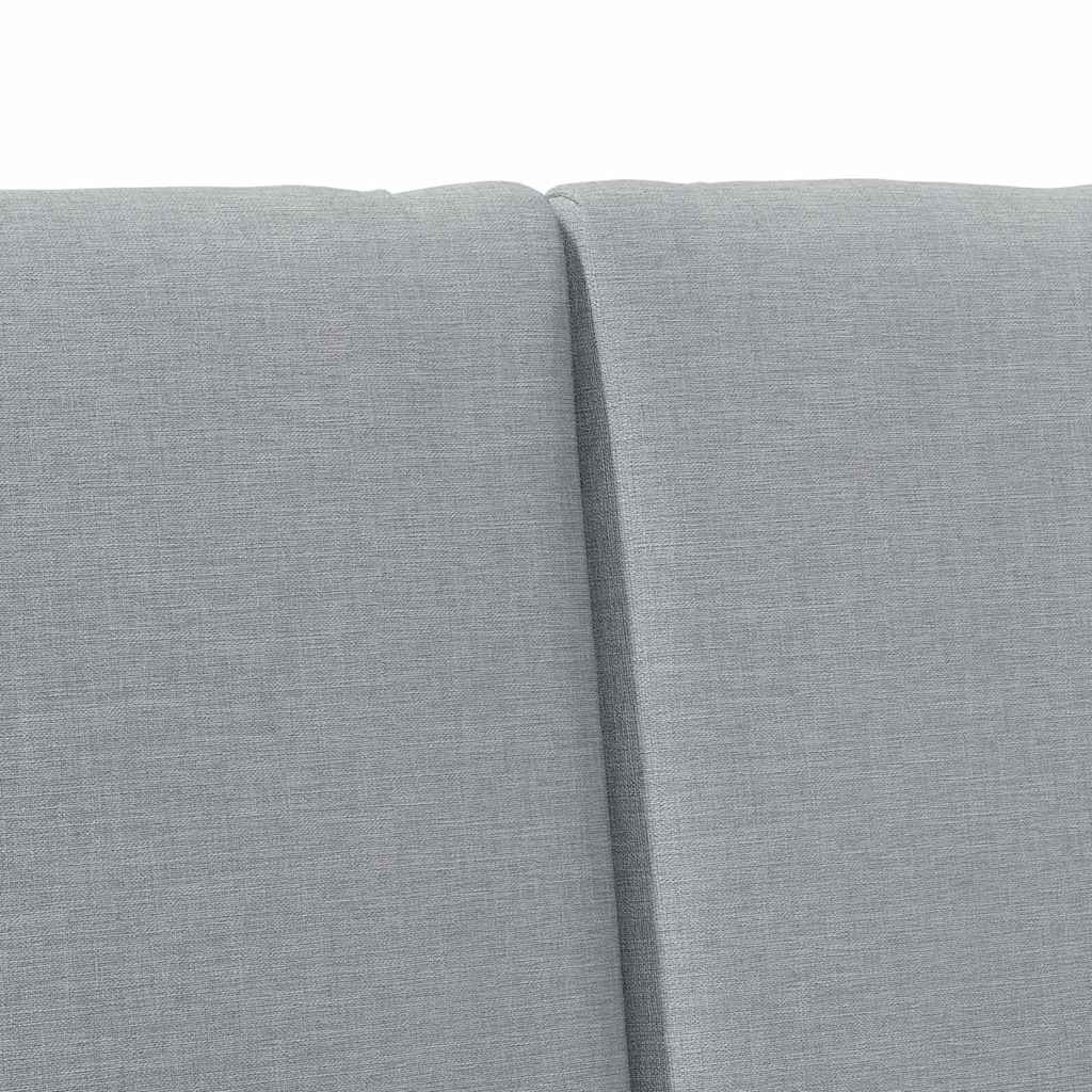 Testiera imbottita Grigio chiaro 160 cm Pino massello