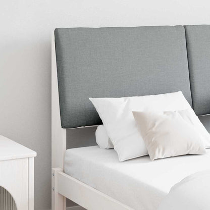 Testiera imbottita Grigio chiaro 150 cm Pino massello