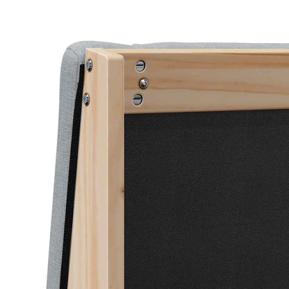 Testiera imbottita Grigio chiaro 140 cm Pino massello