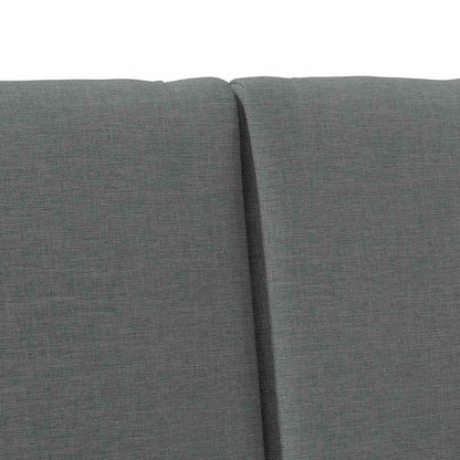 Testiera imbottita Grigio scuro 140 cm Pino massello