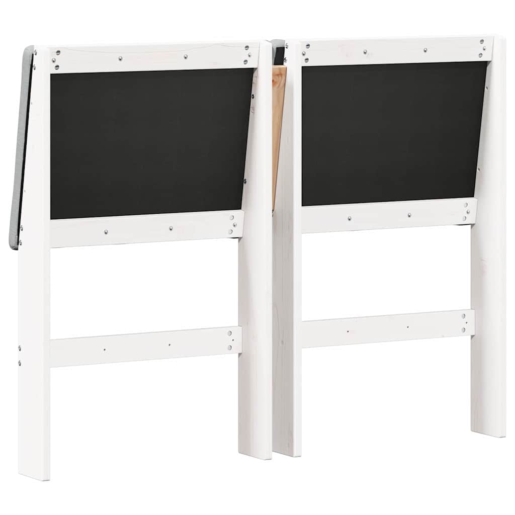 Testiera imbottita Grigio chiaro 135 cm Pino massello